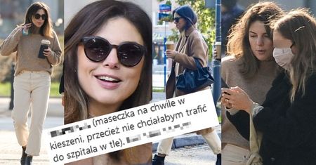 Karolina Gorczyca OSZUKUJE, że zakrywa usta i nos? "Maseczka NA CHWILĘ w kieszeni" (ZDJĘCIA)