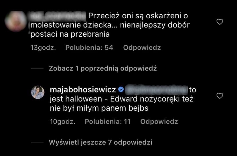Maja Bohosiewicz skrytykowana za strój na Halloween