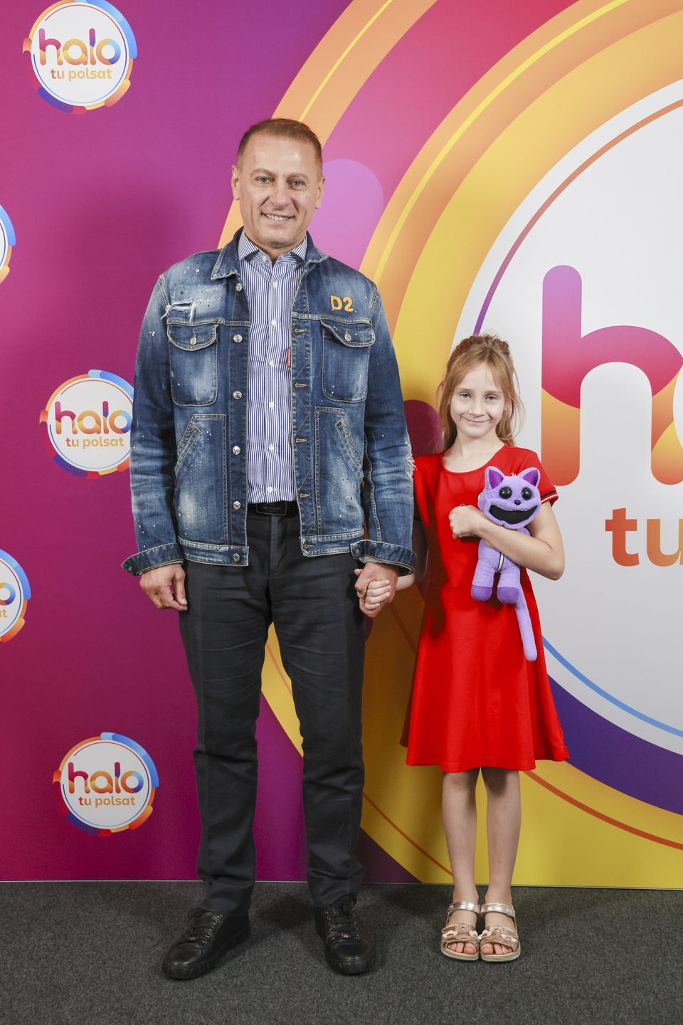 Piotr Świerczewski z wnuczką w programie "Halo, tu Polsat"