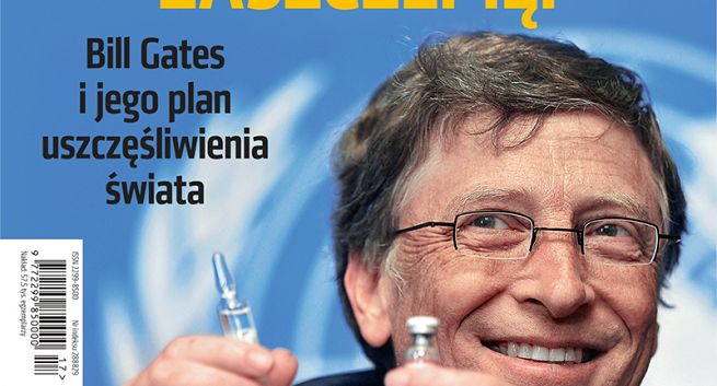 „Do Rzeczy” krytykowane za okładkę z Billem Gatesem uszczęśliwiającym szczepionkami