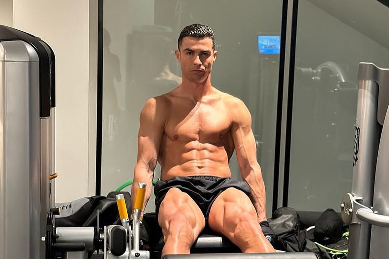 In the photo is Cristiano Ronaldo.