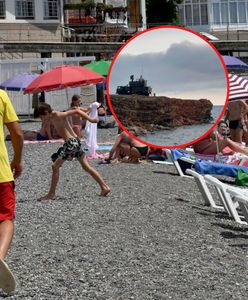 Nowa taktyka Rosjan. Stawiają sprzęt wojskowy na plaży