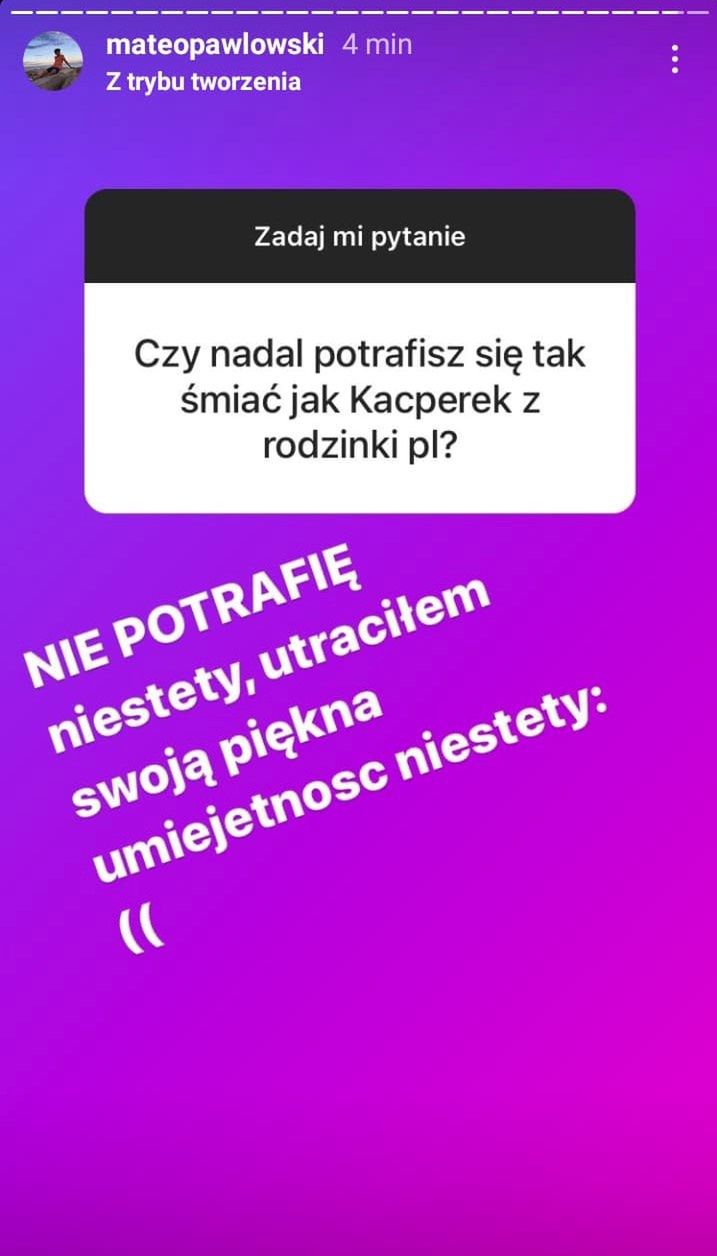 Mateusz Pawłowski odpowiada na pytania fanów i pokazuje, jak teraz wygląda 