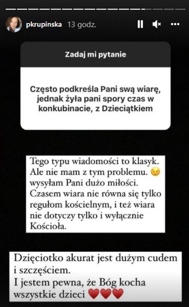 Paulina Krupińska mówi o wierze