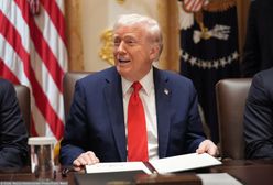 Na ogłoszeniu padło pytanie o Trumpa. Odpowiedź była krótka