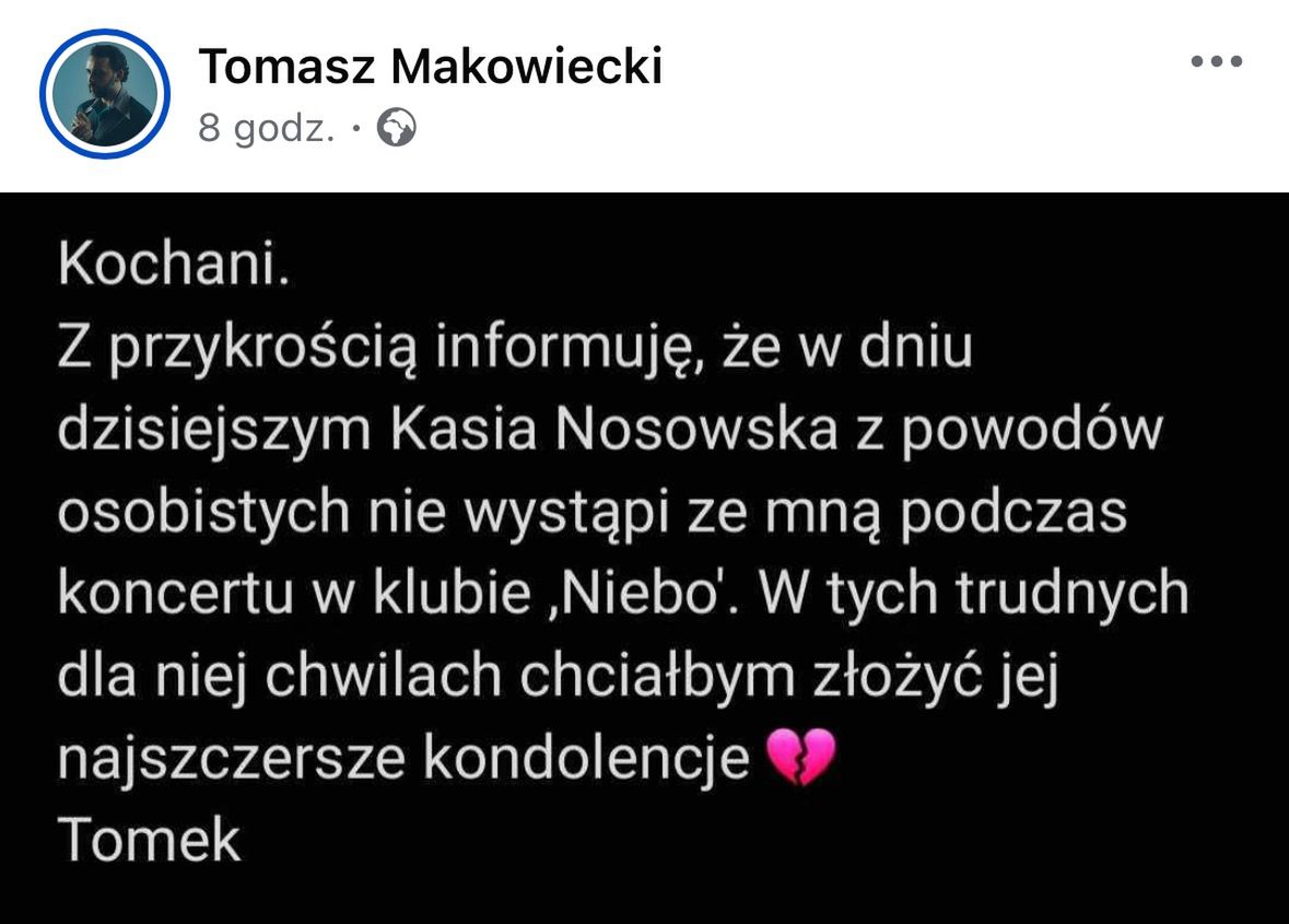 Wpis Tomka Makowieckiego