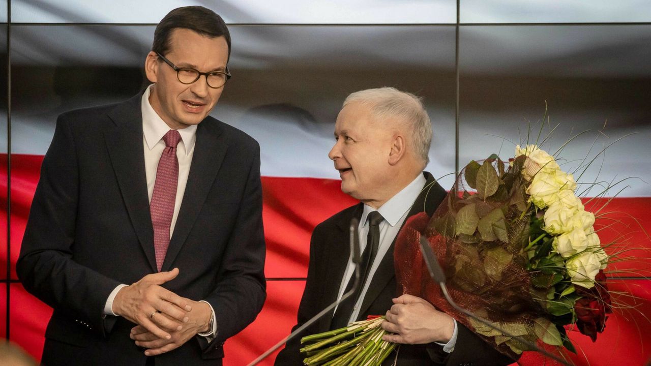 Mateusz Morawiecki i Jarosław Kaczyński