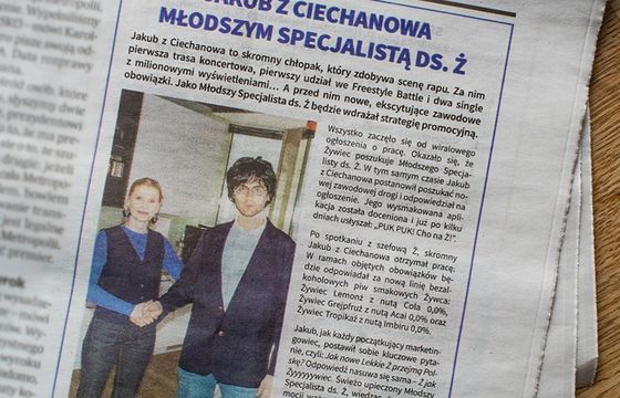 Quebonafide promuje nową platformę komunikacyjną Żywca "Cho na Ż"