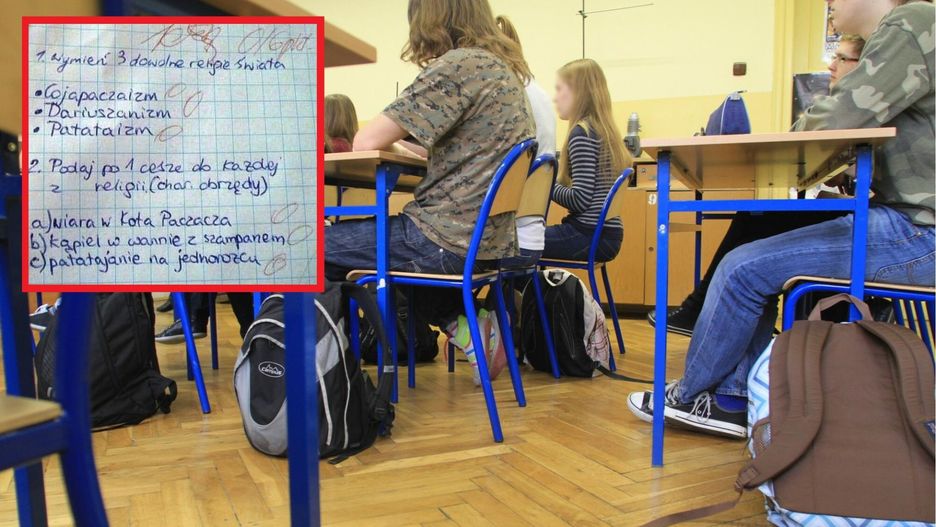 Pokazał sprawdzian z religii. "I niby ta żałosna niewiedza ma być zabawna?"