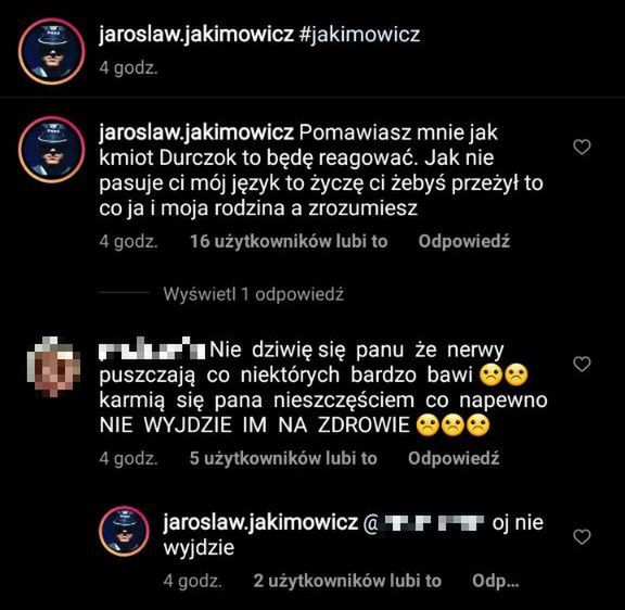 Jarosław Jakimowicz grozi Kamilowi Durczokowi