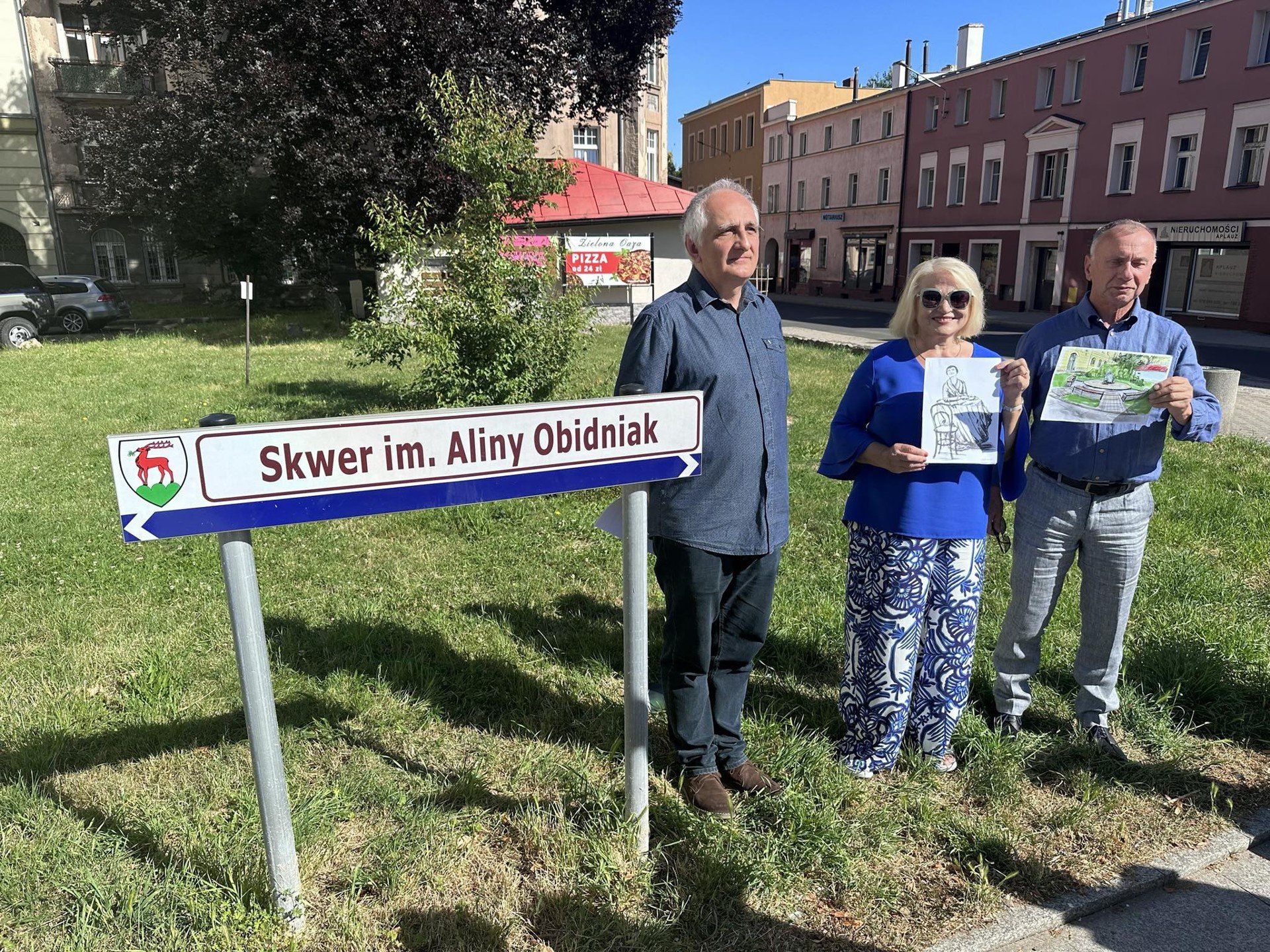 2.07.2025 Jelenia Góra. Zbiórka na przebudowę skwery im. Aliny Obidniak