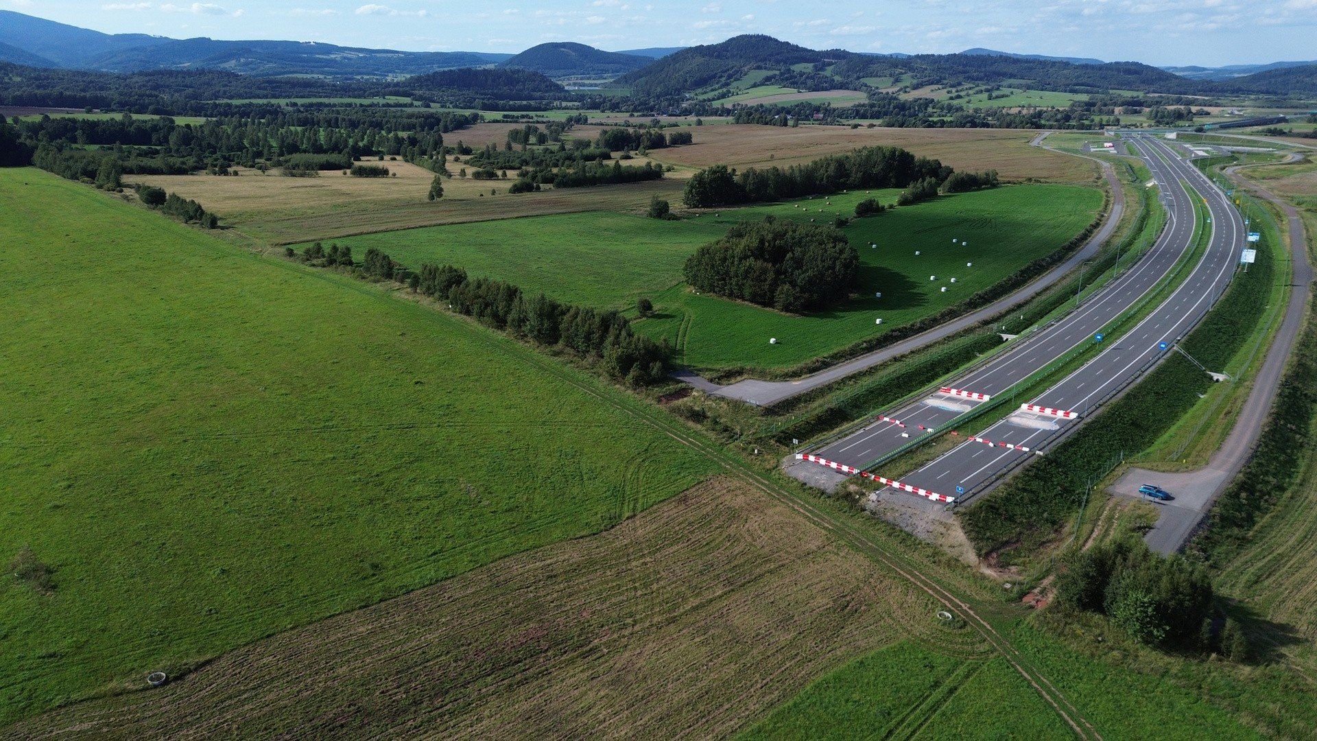 Zakończenie ekspresówki S3 po stronie polskiej. 