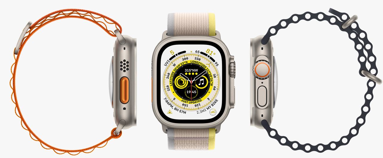 Apple Watch Ultra jest dostępny z różnymi paskami
