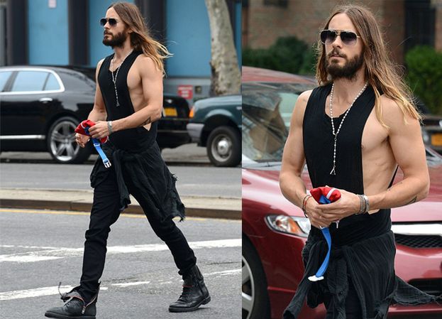 Jared Leto WRÓCIŁ NA SIŁOWNIĘ... (ZDJĘCIA)