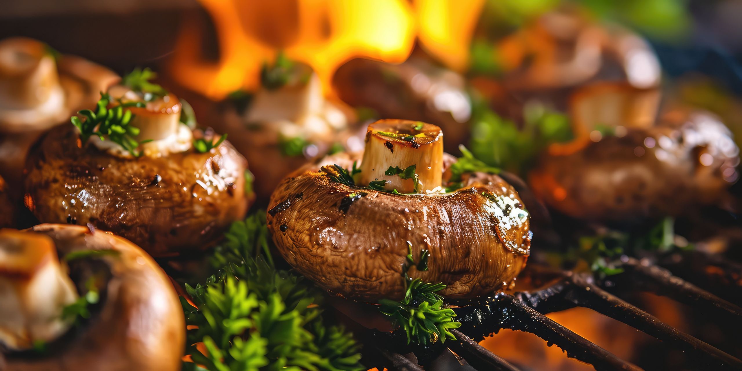 Pieczarki grillowane po azjatycku