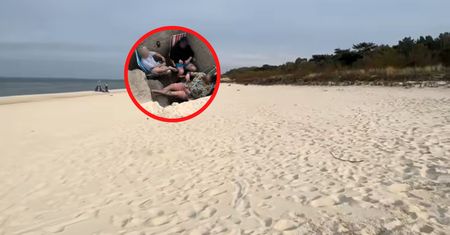 Ponad 1 mln wyświetleń. Ujęcie z plaży w Kołobrzegu