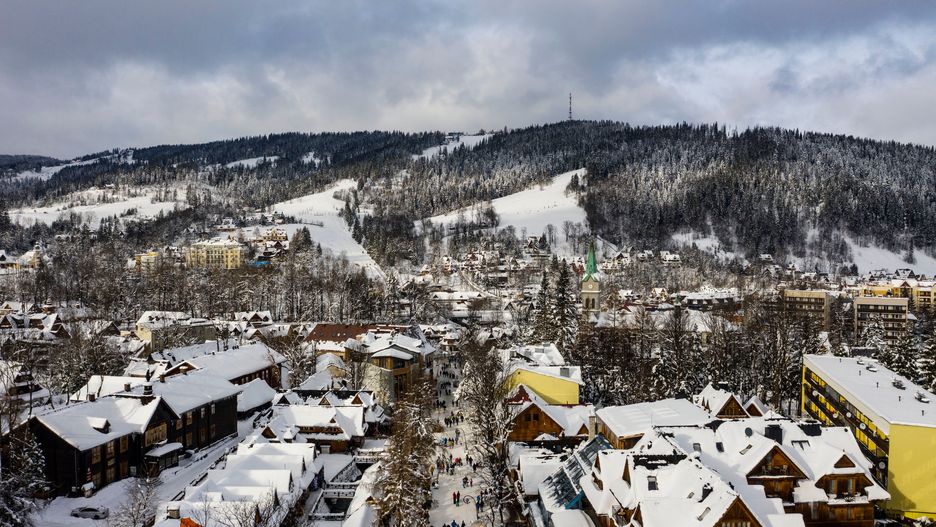 Zakopane i Gubałówka z lotu ptaka