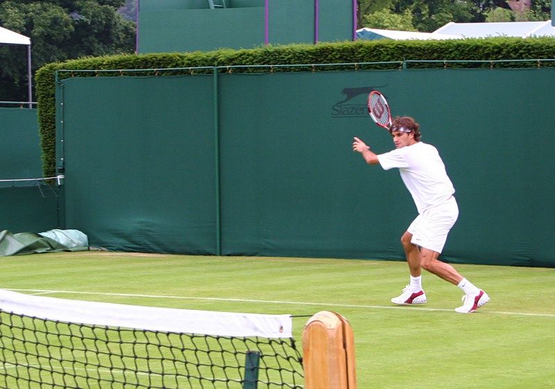 Roger Federer w 2005 r. fot. domena publiczna