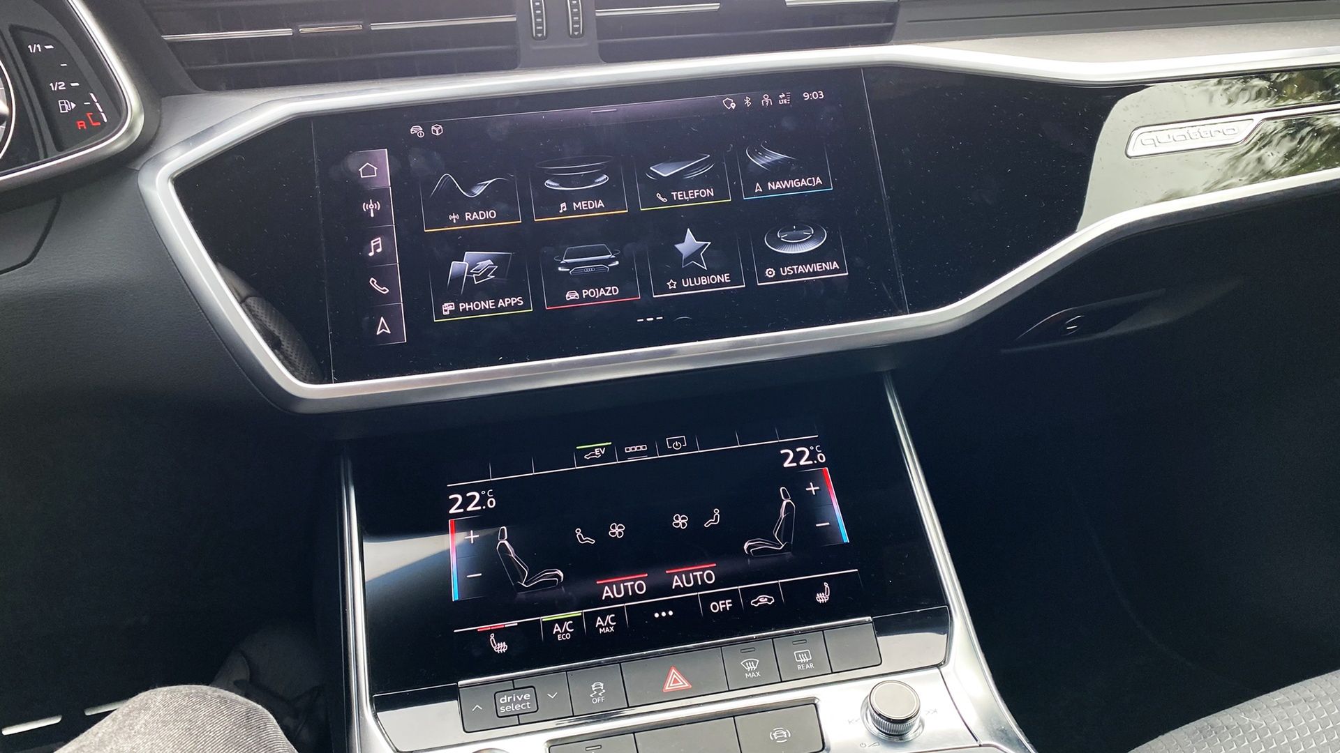 Dwa ekrany i pochłaniająca sporo czasu obsługa auta sprawiły, że Audi A6 przegrało z kretesem