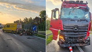 Tragedia na A2. Nie żyje potrącony mężczyzna