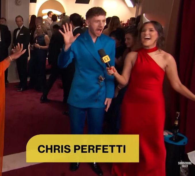 Chris Perfetti na gali Złotych Globów 2026