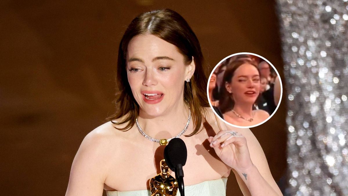 Emma Stone w wymowny sposób zareagowała na pewien żart gospodarza Oscarów 2024