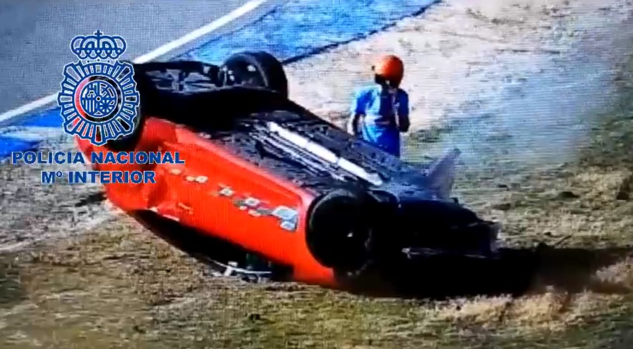 Rozbił auto na hiszpańskim torze, po czym zgłosił kradzież. Teraz pójdzie siedzieć