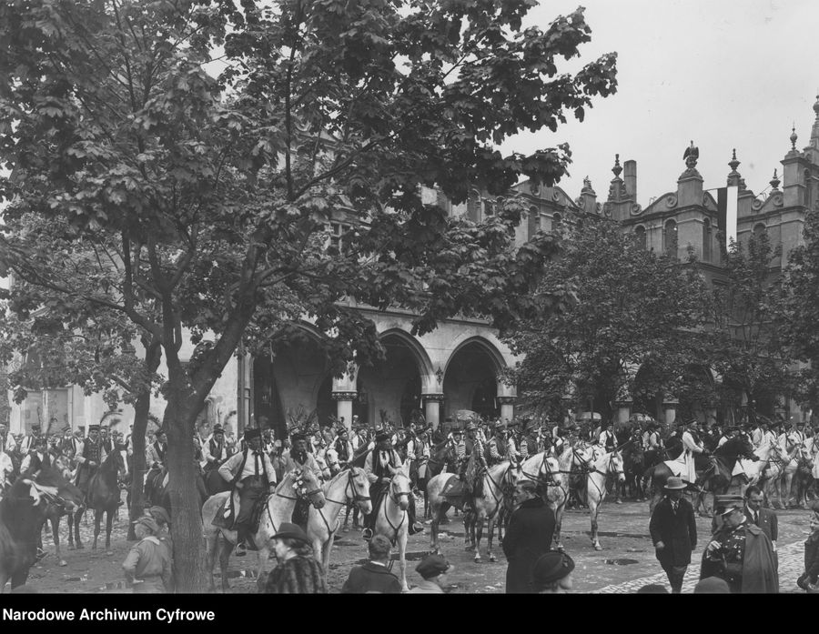 Trees in Krakow's Main Square, 1938