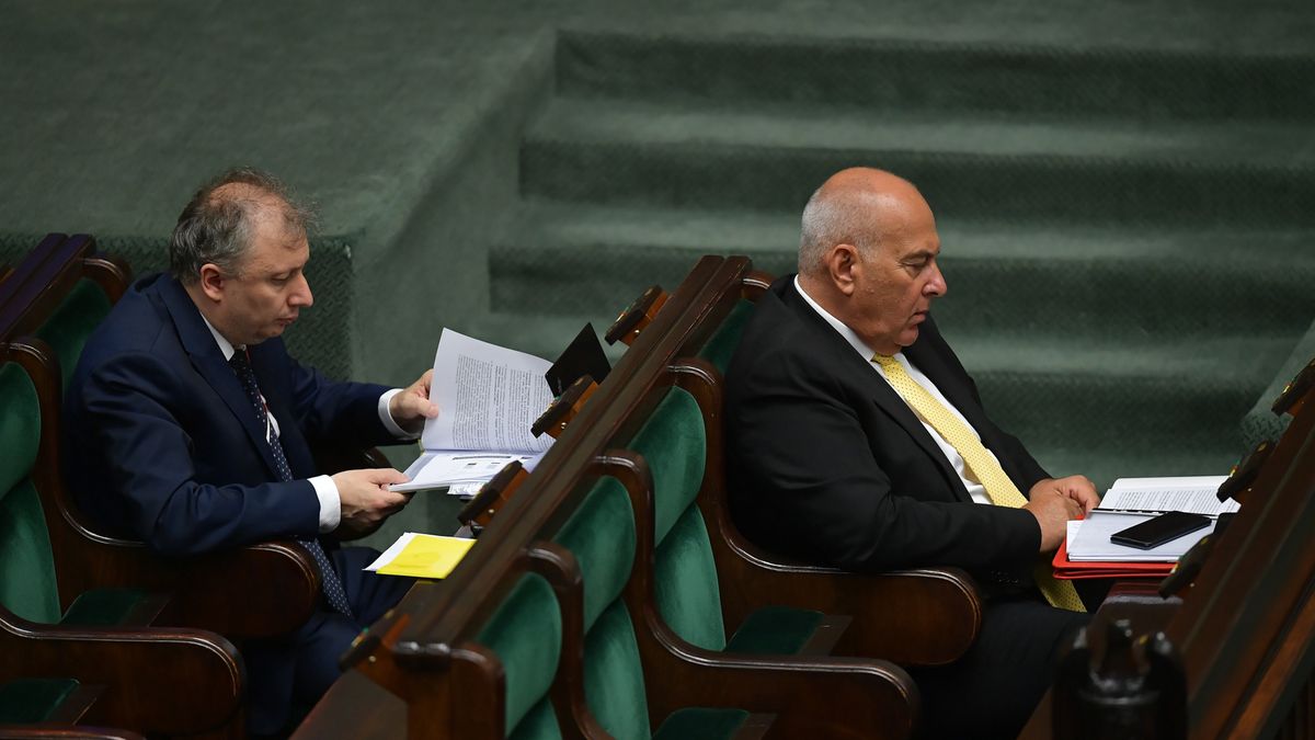 Minister finansów Tadeusz Kościński w Sejmie