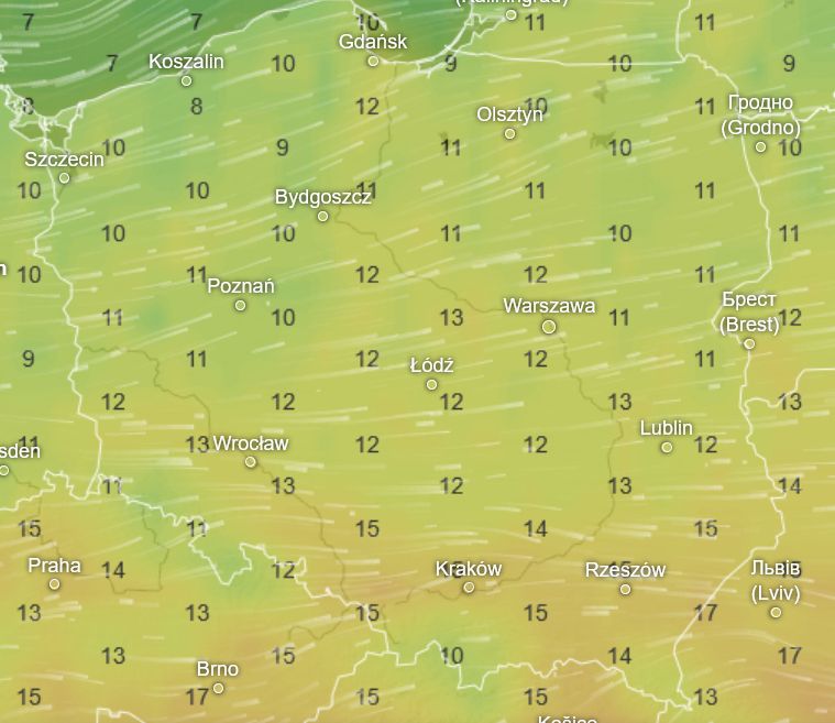Temperatura 20 kwietnia