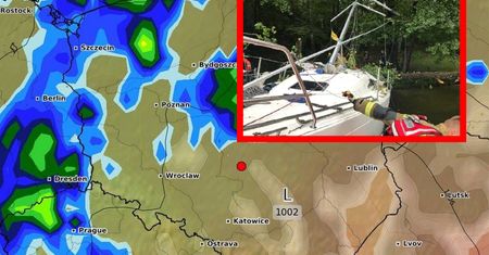 Drzewo spadło na jacht z ludźmi. Potężne burze nad Polską