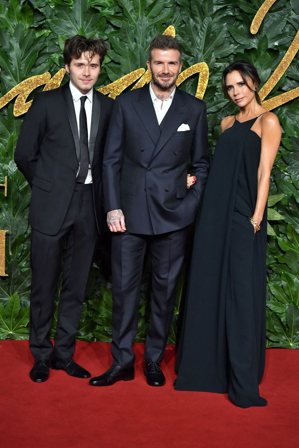 David i Victoria Beckhamowie z synem Brooklynem