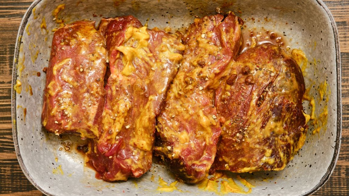 Łata wołowa w marynacie