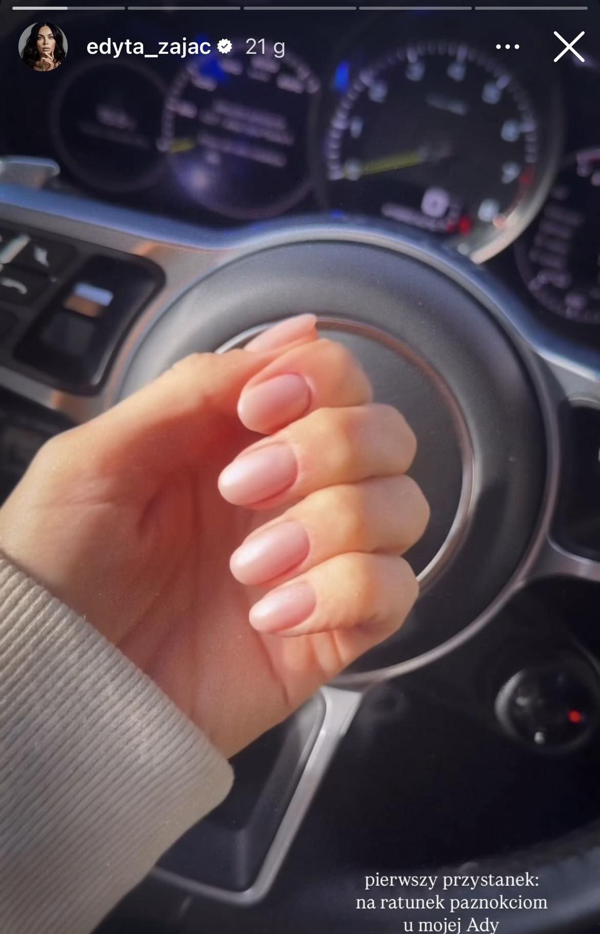 Edyta Zając zdecydowała się na "clean girl manicure" 