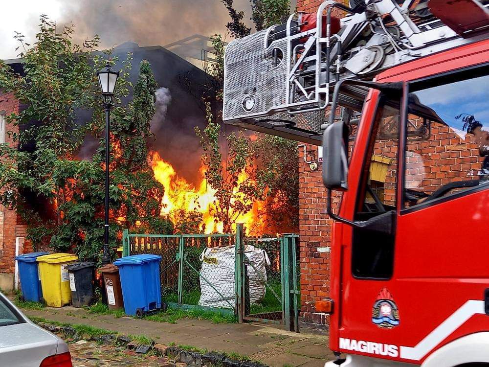 Pożar na gdańskim osiedlu