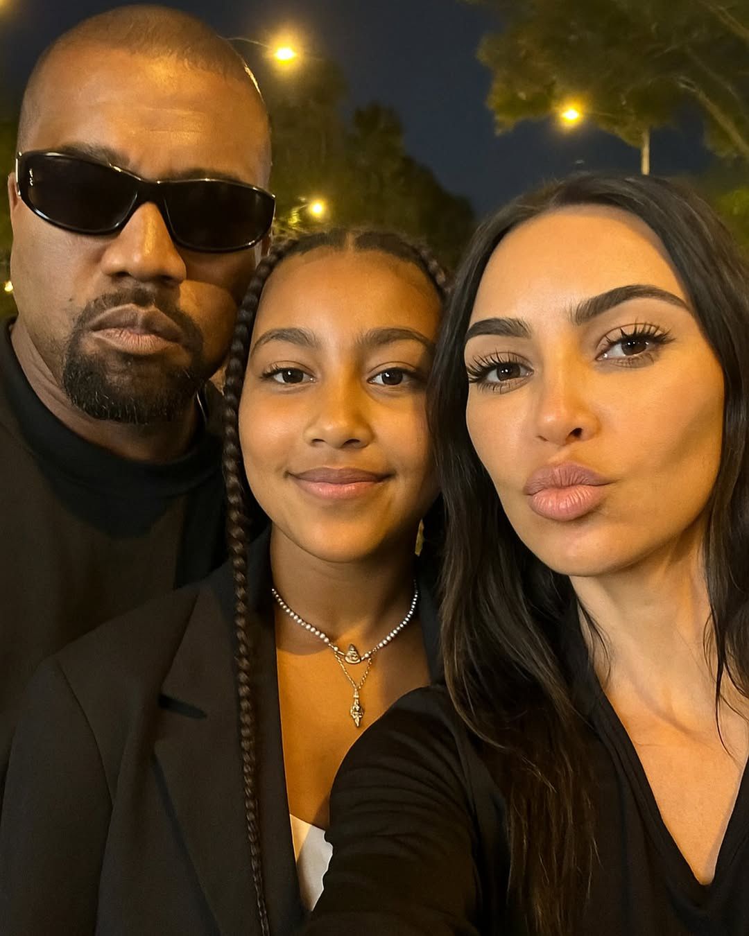 Kanye West, North West i Kim Kardashian