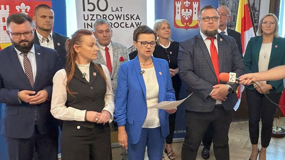 Migawka z konferencji prasowej radnych Rady Miejskiej w Inowrocławiu z klubu Nasz Region