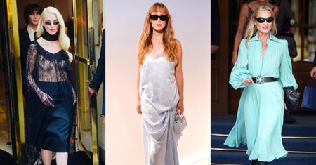 Gwiazdy zmierzają na pokaz Diora: półnaga Anya Taylor-Joy, Kate Moss w turkusowej sukience, Jennifer Lawrence w błękicie (ZDJĘCIA)