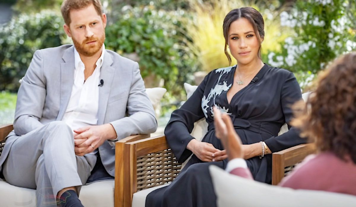 Harry i Meghen w czasie wywiadu przeprowadzonego przez Oprah Winfrey.