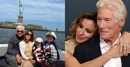 Richard Gere pochwalił się zdjęciem z młodszą o 34 LATA żoną i ich synami. Zyskał przy nich witalność? (FOTO)