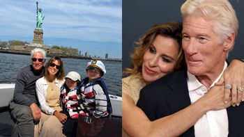 Richard Gere pochwalił się zdjęciem z młodszą o 34 LATA żoną i ich synami. Zyskał przy nich witalność? (FOTO)