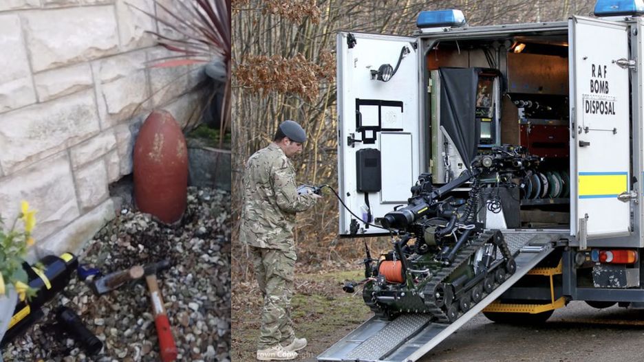 Brytyjscy saperzy rozbroili bombę, która 100 lat stanowiła ozdobę w walijskim ogródku