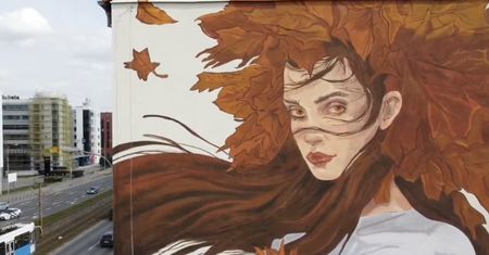 Wrocław. Mural na cześć białoruskiej opozycji. Można go podziwiać na ul. Legnickiej