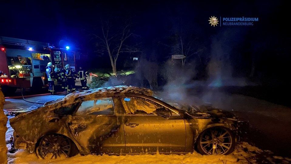 Niemcy. Podpalono samochód z Polski 