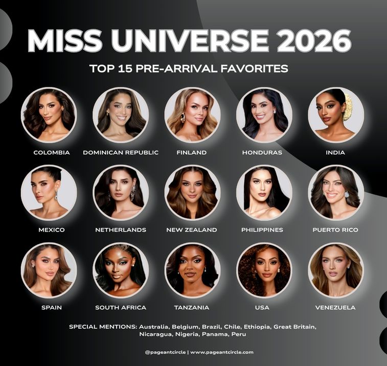 Faworytki do zwycięstwa w Miss Universe 2026. Na liście nie ma Polki