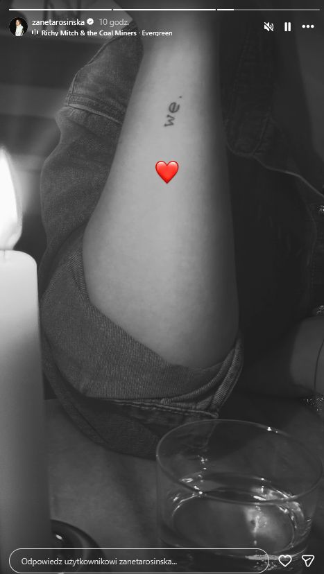 Żaneta Rosińska pokazała tatuaż