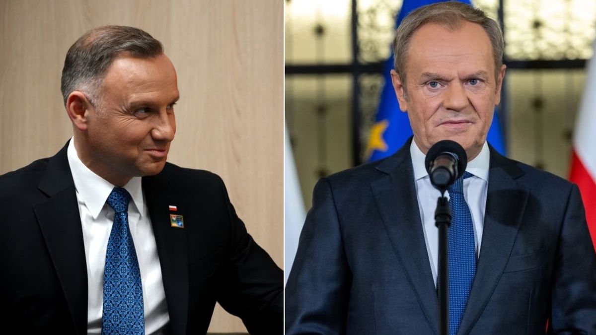 Andrzej Duda i Donald Tusk
