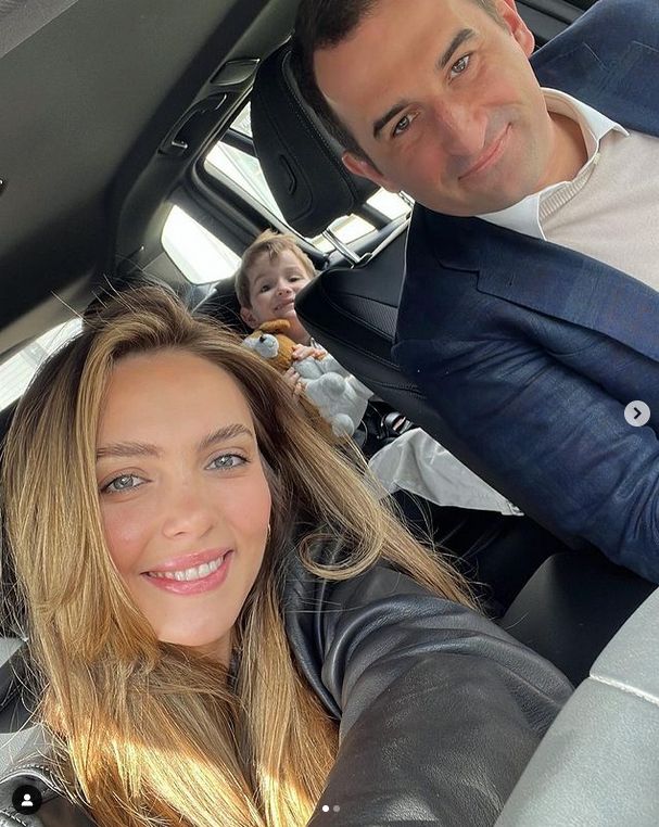 Marcela Leszczak i Michał Koterski z synem