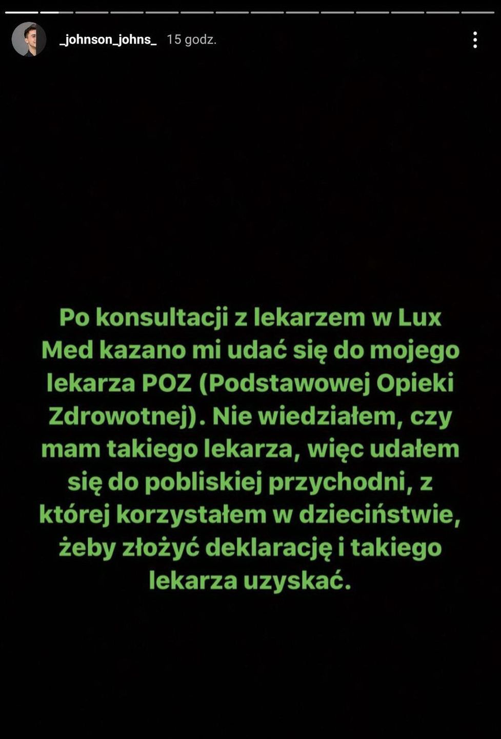 Jan Kietliński opowiedział swoją "koronahistorię" na Instagramie
