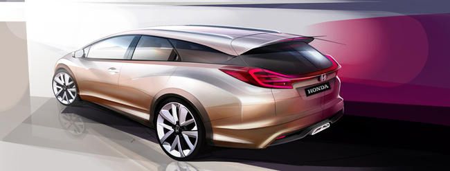 Szkic konceptu Hondy Civic Wagon
